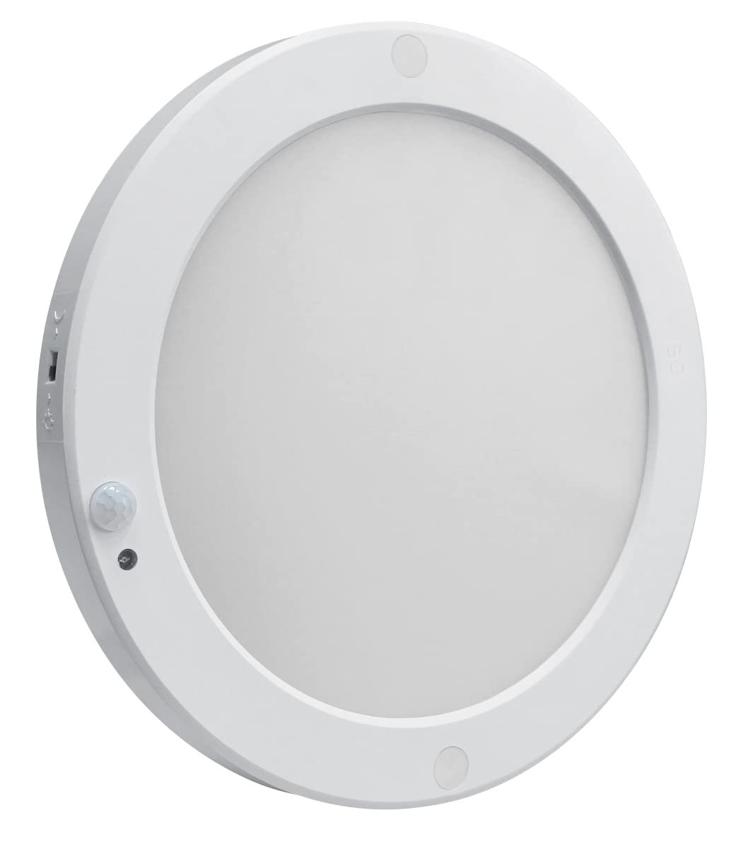 Long Life Lamp CompanyPIR LED Motion Sensor Ceiling Light Round Surface Mount 18w Panel 6500k High Brightness SMR18W