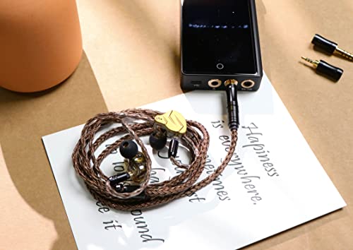 Image of Linsoul Tripowin Amber 32AWG OFC Oxygen Free Cable HiFi IEM Cable