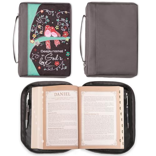 Image of Bible Cover Poly Canvas God's Love Ephesians 3: 17 Large (14.99)