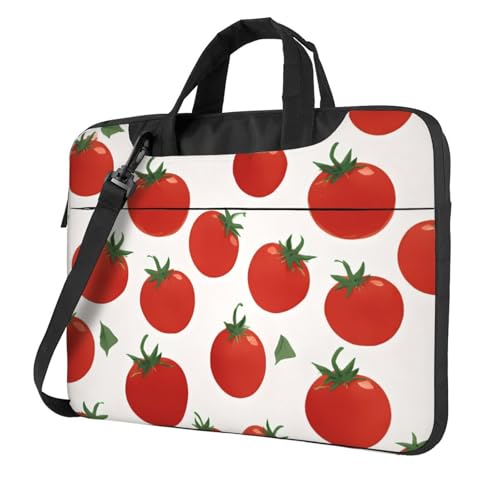 Bolso para portátil 14 pulgadas patrón tomate rojo impermeable miniatura 1