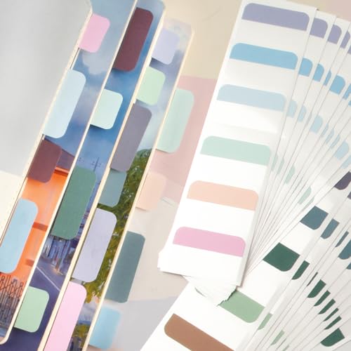 360 Stück Kleberegisterkarten Seitenmarker Selbstklebend Page Markers Tabs,Index Haftmarker Film Textstreifen für Lesen,Tabs Markieren von Seiten,Büro, Dokumente,Bücher,Tagebuch,Ordner