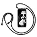 Produktbild ZhinkArts Handykette kompatibel mit Apple iPhone 7 Plus / 8 Plus - 5,5" Display - Smartphone Necklace Hülle mit Band - Handyhülle Case mit Kette zum umhängen in Schwarz - Schwarz