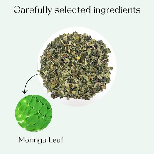 Moringa Tea Bags 50 Count 100% Natural & Pure Moringa Loose Leaf Leaves Super Food Herbal Tea - Energy & Immunity Booster, Supporting Digestion & Immune System No Sugar, No Caffeine - Image 3