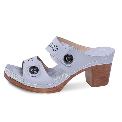 Sandale compensée chic et épurée style sabot moderne pour femme active