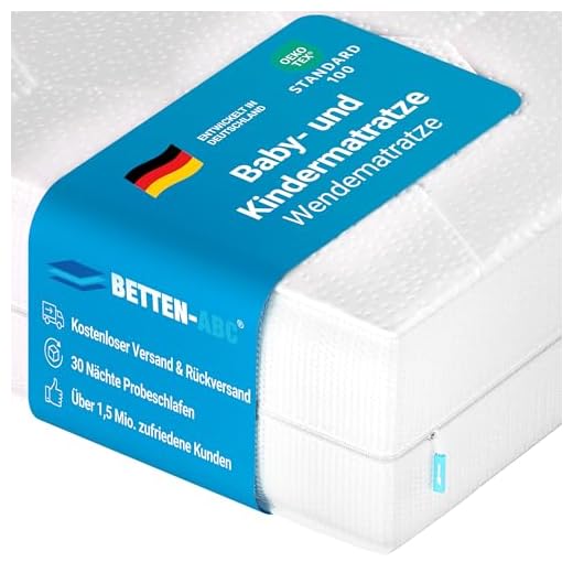 Matratzenschutz für Babybetten 70x140 | Wasserdichte Betteinlage für Kinderzimmer | Atmungsaktiver Schoner & Nässe-Schutz | Matratzen-Auflage | Hygienische Bettausstattung für Kinder & Babys 70 x 140 7 OrthoMatra Mini-Duo, Babymatratze und Kindermatratze in einem, Oeko Tex Standard 100, Bezug abnehmbar- und waschbar, Mit Klimaband zur besseren Luftzirkulation Größe 70x140