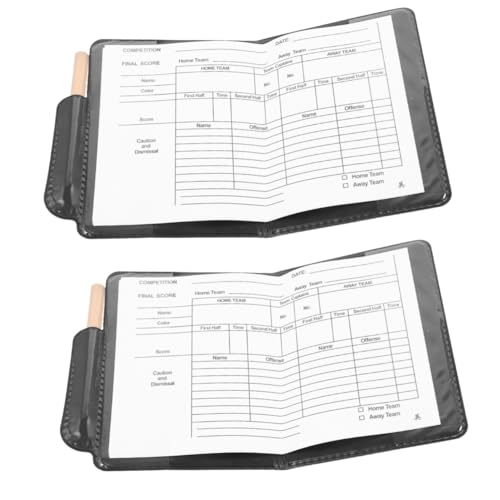 ibasenice - ibasenice 2 Ensembles Carte de Punition Arbitre Trousse Cartes Standard de Football Cartes de Football Standard Cartes de pénalité des responsables du Sport Accessoire de Match Cuir