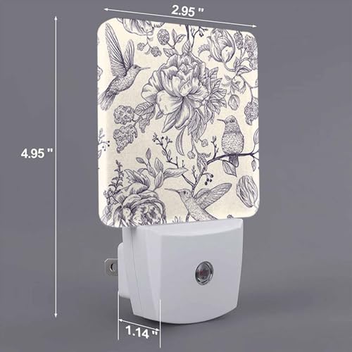 Image of LED Night Light,Japanese Chrysanthemum Flower LED Night Light Plug into Wall with Dusk to Dawn Light Sensor White Energy Efficient Nightlight for Bedroom Bathroom Hallway Living Room Kitchen