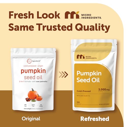 Image of Micro Ingredients Pumpkin Seed Oil with Saw Palmetto, 300 Softgels