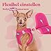 rabbitgoo Hundegeschirr Kleine Hunde, Step-in Welpengeschirr Weich Mesh für Spaziergänge, Atmungsaktives und Reflektierendes Brustgeschirr für Kleine und Mittelgroße Hunde, Rosarot, XS