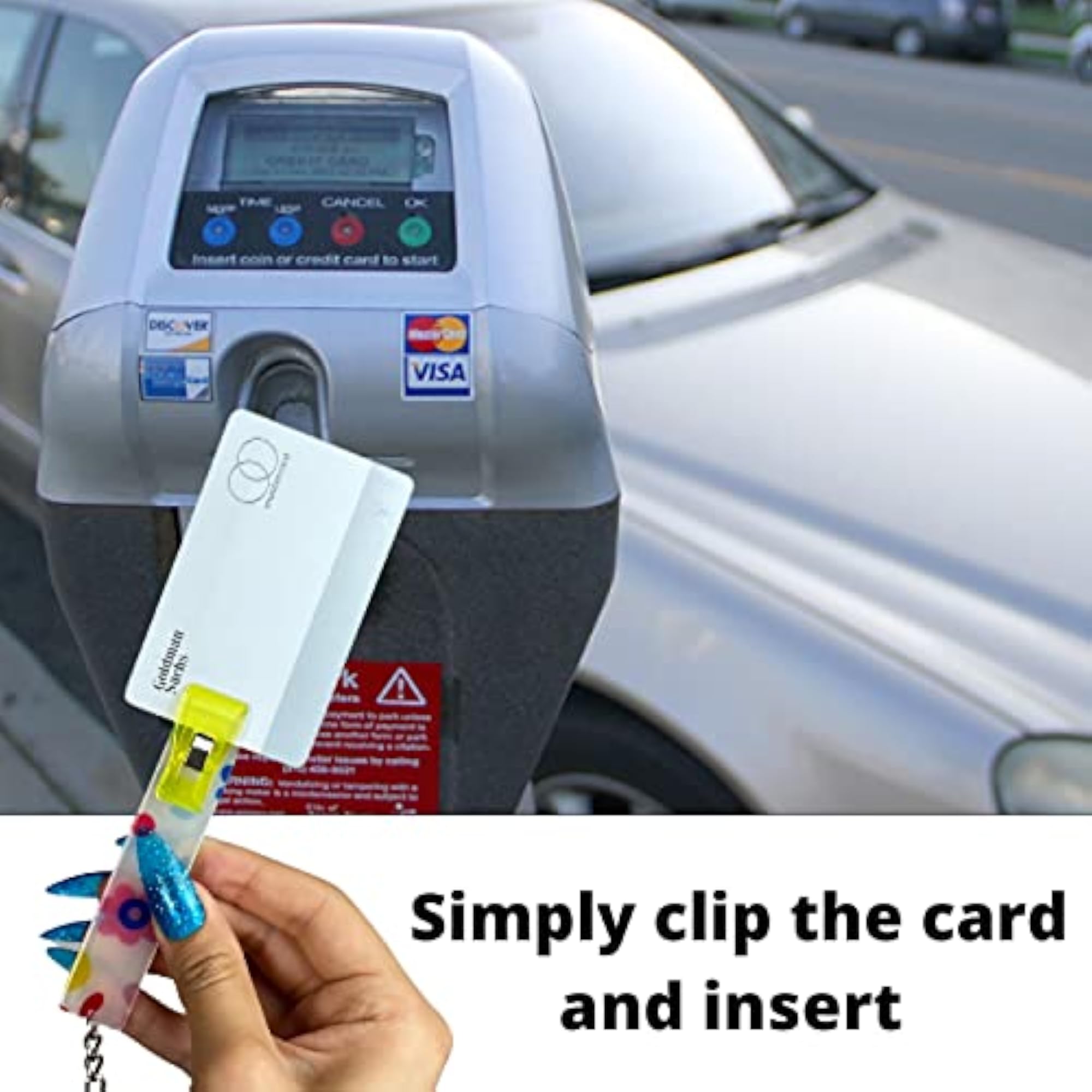 KTM Multifunctional Long Nail Credit Card Puller Keychain