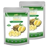 CHAVI Freeze-Dried Durian (King of Fruits) | 4 oz | pack of 2 x 2 oz | Healthy 1 Ingredient Superfood - Family Supersnacks | No Added Sugars or Preservatives | Non-GMO, Vegan, Gluten-Free (PACK OF 2)…
