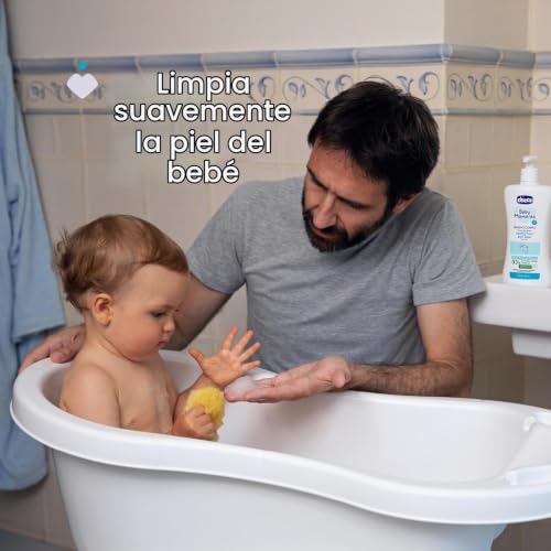 Miniatura 2 de Chicco Baby Moments Bagno Corpo Sin Lágrimas, Gel De Baño Para Bebés, Con Fórmula Natural, Con Extracto De Caléndula, Propiedades Emolientes, 0 Meses - 500 Ml