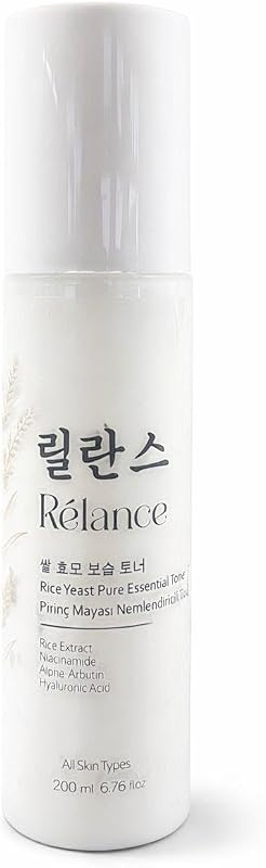 Relance Tônico facial com extrato de arroz fermentado, niacinamida, alfa-arbutina e ácido hialurônico, 200 mL