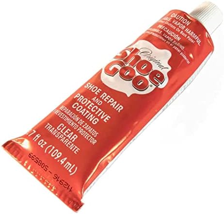 Shoe Goo Repair Adhesive for Fixing Worn Shoes or Boots, Clear, 3.7-Ounce Tube