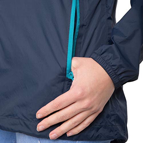 Trespass Damen Regenjacke Kompakt Zusammenrollbare Qikpac, Navy, XXL, FAJKRAM30018_NA1XXL