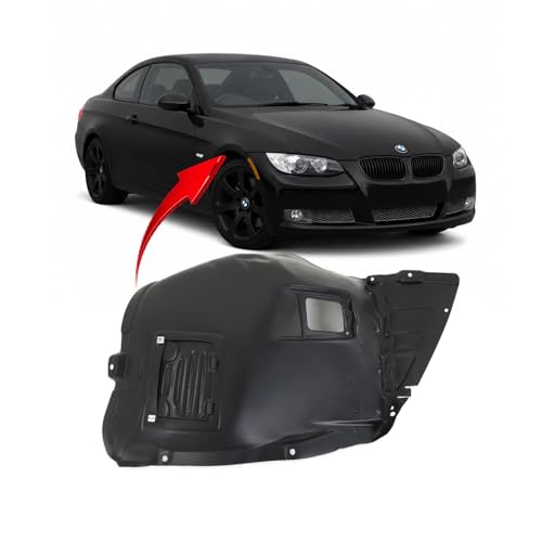 Image of FitParts Compatible with BMW 3 Series 2006-2012 Front Right Fender Liner | Passenger Side, Sedan /Wagon, Plastic, Ready to Install, OEM 51717059390, BM1251114