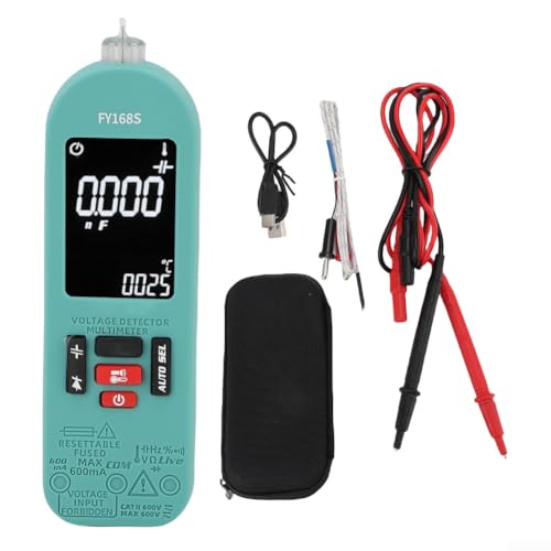 Startbuymore FY168S Multimètre numérique intelligent avec reconnaissance automatique du mode pour test de diode de résistance de tension de température