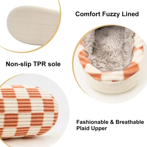 Image of Guyarns House Slippers for Women & Men - Fuzzy, Casual Indoor /Outdoor Shoes with Memory Foam & Faux Fur Lining