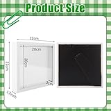 LOPYXBR 4PCS Shadow Box Frame 8x8 Inch Deep Box Frames for Crafts 3D Deep, White Deepes Picture Frames Boxes Display for Memory Crafts Flowers Wedding, Tabletop and Wall Hanging - Image 2