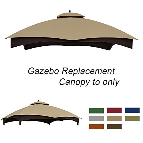 ABCCANOPY Gazebo Replacement Canopy 10'x12' for Lowe's 10' x 12' Gazebo Model #GF-12S004BTO/GF-12S004B-1(Beige)