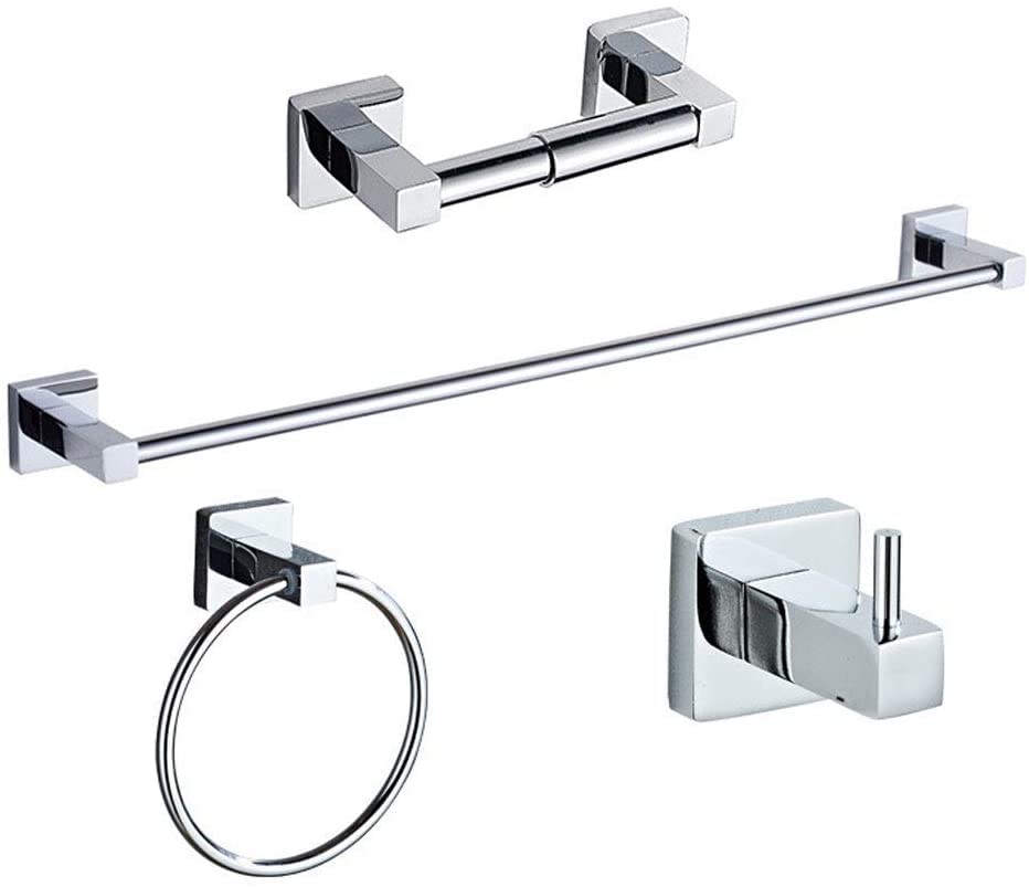 Porte-serviettes étanche ensemble 4 pièces pour en finir avec la rouille en salle de bain