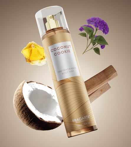 Image of Coconut Cookie Perfume Body Mist Spray Refreshing Long Lasting For Women's Elegant Fragrance Floral Oriental Creamy Cozy Ideal for Everyday Wear(236ml)