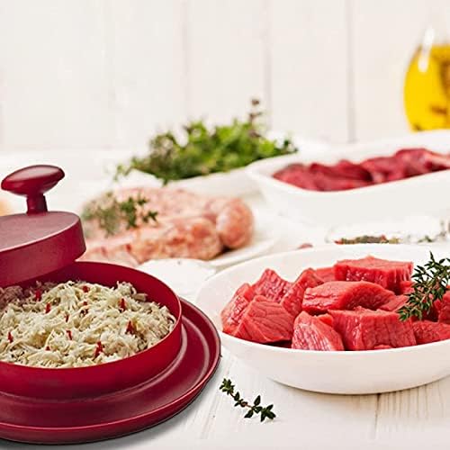 Miniatura 4 de Trituradora de pollo, herramienta de trituración de carne, alternativa a la trituradora de carne de garras de oso y para carne de cerdo tirado, Rojo