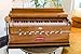 Harmonium by Maharaja Musicals, USA, 9 Stops, Model 2025, 3 1/2 Octave, Double Reed, Coupler, Natural Color, Standard, Padded Bag, A440 Tuned, Musical Instrument Indian-ABG