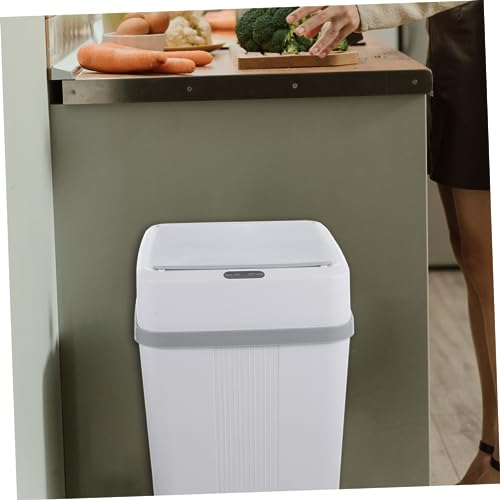Tacho de basura plástico rectangular con sensor automático miniatura 2