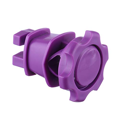 FENCE SHOCK 25PCS Screw Tight Round Post Insulator, Electric Fence Wire Holding Insulator, Two Piece Suit (Purple) - Thumbnail 2