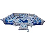arabicsofa U Shaped Arabic Sofa Set – Royal Blue Modular Floor Seating for Guest Room