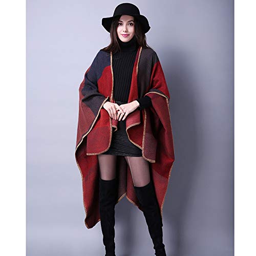 bufanda Otoño E Invierno Bufanda Para Mujer All-Match Plaid Viajes Mantón De Chal Cachemira