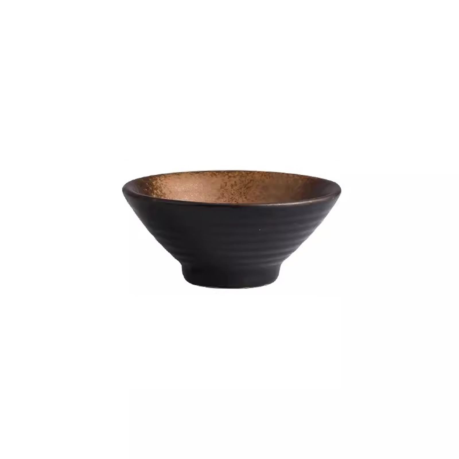 JOMRTS Salad Bowls 4 PCS Retro Chinese Style Tableware Bowls, Household Ceramic Soup Bowls, Rice Bowls, Bamboo Hat Bowls, Antique Handmade Ceramic Bowls Kitchen Soup Bowls (3 4.5 in)