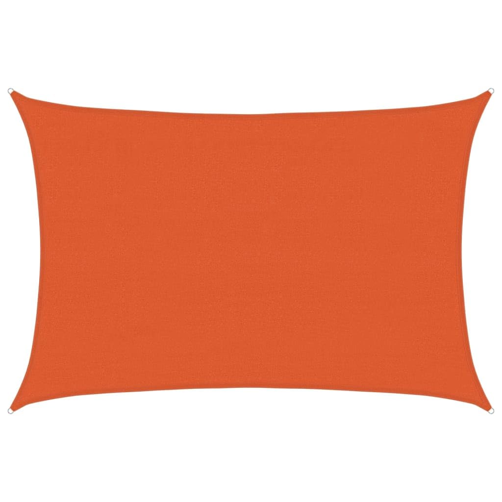 vidaXL Voile d'ombrage 160 g/m² rectangulaire Orange 4x5 m PEHD