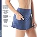 Beach House Emma Multi-Sport Swim Skort for Women - Skirt Bottoms for Swimming, Running, Tennis, Pickleball, and More - UPF 50 Plus - 511 Admiral, 14