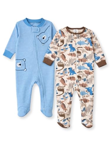 Image of TuddyBuddy 100% Cotton Multi Color Zipper Romper Sleepsuit /Romper /Jumpsuit for Baby Boy & Baby Girl