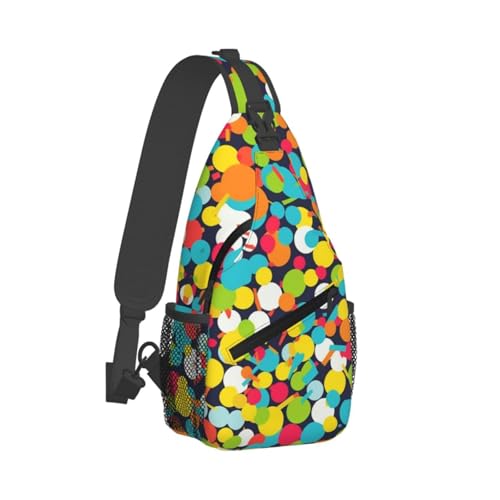 Morrales Sling Bag Unisex Negro para Viaje miniatura 7