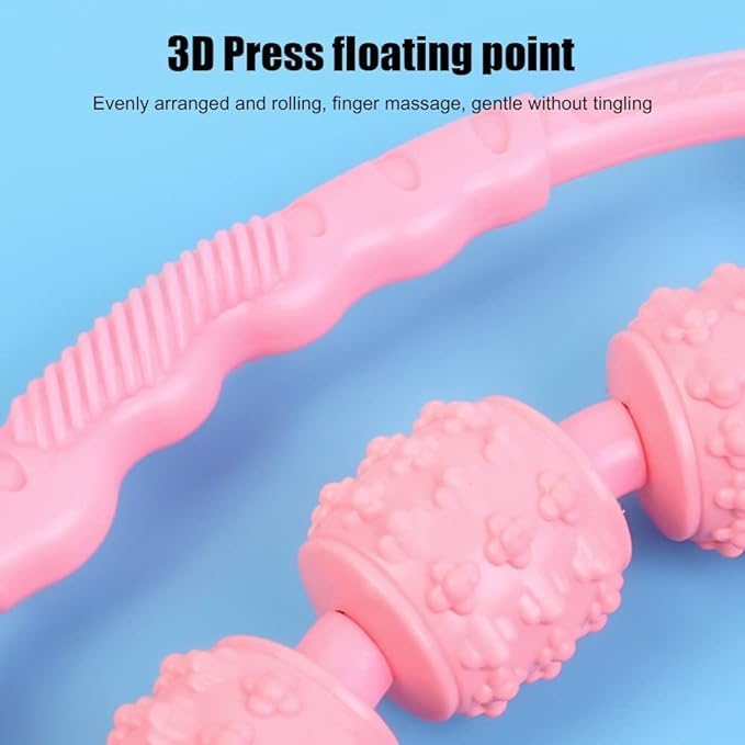 Swimo, 7 wheel foam handle roller, fit roller pro trigger points for manual muscle massage, neck, hand, elbow, hands, feet, calf, agony relief pain Swimo, 7 wheel foam handle roller, fit roller pro trigger points for manual muscle massage, neck, hand, elbow, hands, feet, calf, agony relief pain