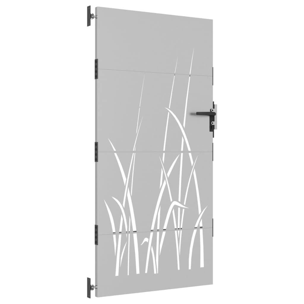 Homgoday Puerta de Jardín de Acero Corten con Diseño Laser: Seguridad y Elegancia
