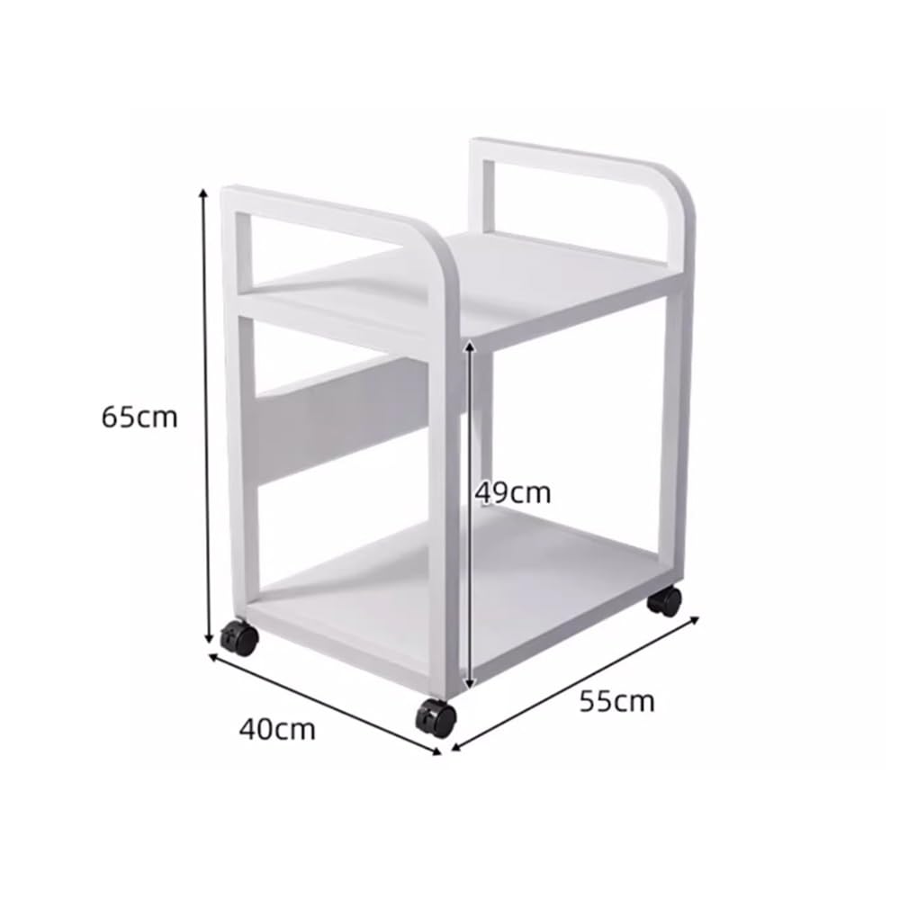 Stampante Piedistallo Supporto for stampante da pavimento, scaffale multistrato, mobile for ufficio, supporto for computer mainframe(Bianco)