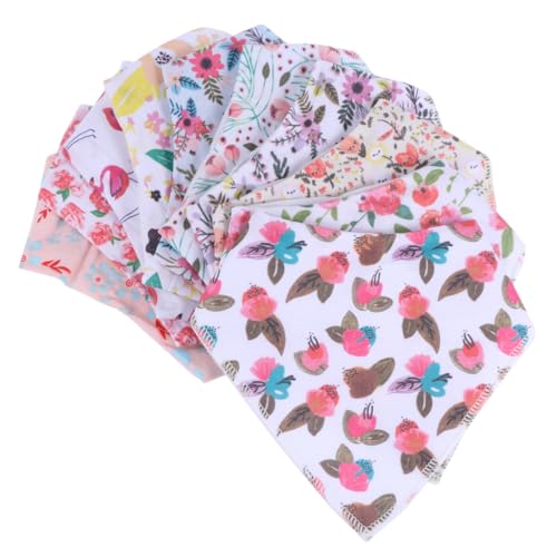 Kisangel 10 Piezas Toalla De Saliva De Algodón Toallas De Saliva para Baberos Toalla De Alimentación para Bebés Toalla De Lactancia Toallas De Algodon