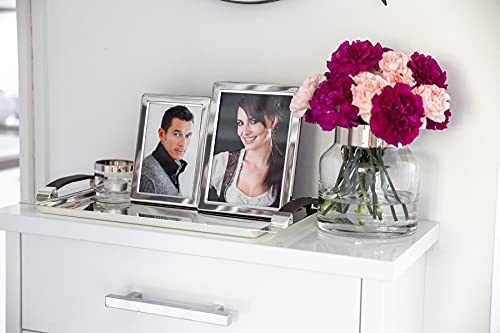 EDZARD vaas Gabi, handgeblazen kristalglas met platina rand, hoogte 19 cm, hoogte 17 cm - Afbeelding 3