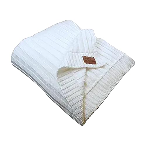 Dalisa Denise GOTS-Zertifizierte Bio-Baumwolle Strickdecke –...