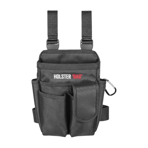 Holster Bag – Robuste Werkzeugtasche Gürtel | Gürteltasche für Elektriker, Handwerker, Bauarbeiter, Zimmerer & Heimwerker | Praktischer Werkzeug Organizer 28x28cm