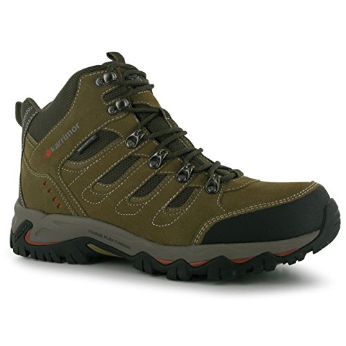 Karrimor Mens Mount Mid Walking Boots Lace Up Breathable Waterproof Padded Ankle