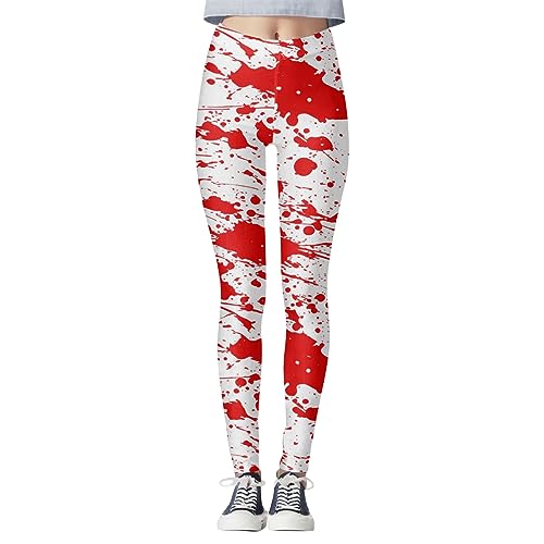 Generisch Leggings Women's Winter Women Halloween Print Tights Leggings Control Yoga Sports Leggings for Women High Waisted Leggings Winter Leggings Women, White, S Generisch Leggings Women's Winter Women Halloween Print Tights Leggings Control Yoga Sports Leggings for Women High Waisted Leggings Winter Leggings Women, White, S