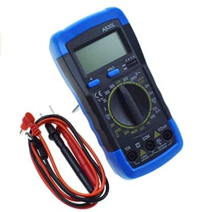 Electric Handheld LCD Digital Multimeter Ammeter Voltmeter Ohmmeter AC/DC Volt Amp Ohm Meter Tester Diagnostic Tool A830L
