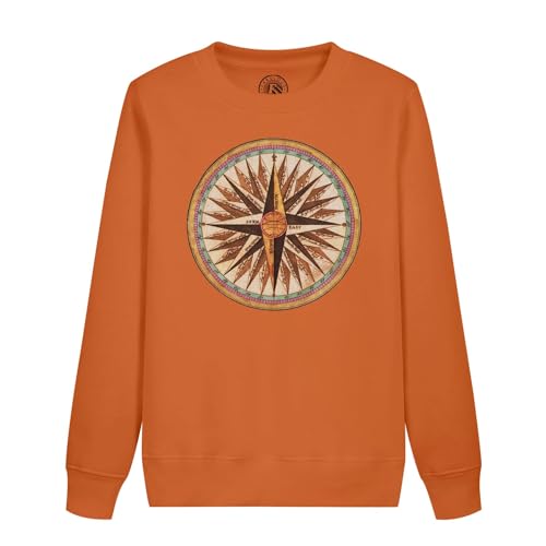 Sweat enfant boussole ancienne idéal pour l'école et sorties