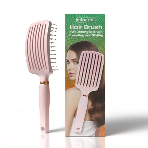 Cepillo de ventilación con cerdas suaves que desenreda sin dolor el pelo seco 4