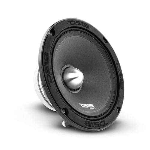 DS18 PRO-FR6NEO Loudspeaker- 6.5', Full-Range, Silver Aluminum Bullet, 450W Max, 225W RMS, 4 Ohms, Neodymium Magnet - The Most Elegant Neodymium Full Range Loudspeakers Available (Renewed)
